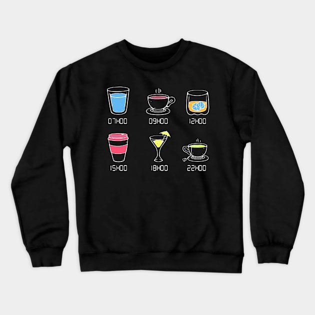 All drinks in a day Crewneck Sweatshirt by smartrocket